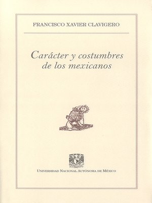 cover image of Carácter y costumbres de los mexicanos